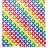 レインボーサークル シャワーカーテン (正面)