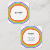 レインボーサークル スクエア名刺 (正面/裏面)