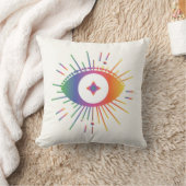 レインボーサードアイスクウェア枕 クッション (ブランケット)