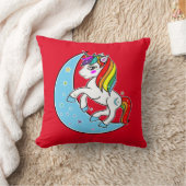 レインボーシアルブルームーン&スターズユニコーン クッション (ブランケット)