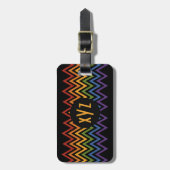 レインボーシェフカスタムロンの荷札 ラゲッジタグ (正面縦)