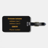 レインボーシェフカスタムロンの荷札 ラゲッジタグ (裏面横)