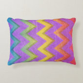 レインボーシェブロンバイシャーリーテイラー アクセントクッション (正面)