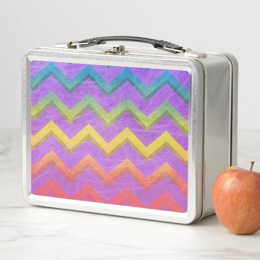 レインボーシェブロンバイシャーリーテイラー メタルランチボックス (インサイチュ)