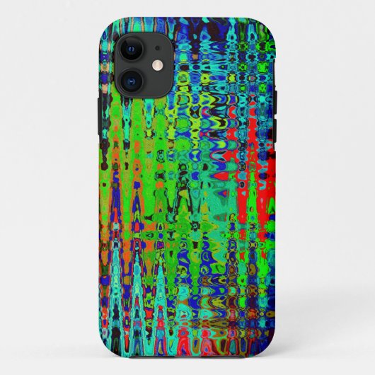 レインボーシェブロン抽象芸術 Case-Mate iPhoneケース (裏面)