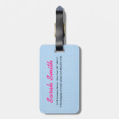 レインボーシェブロン荷物タグ ラゲッジタグ (裏面縦)