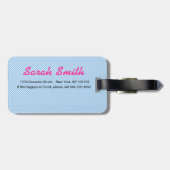 レインボーシェブロン荷物タグ ラゲッジタグ (裏面横)