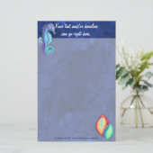 レインボーシェル&シーホース文房具 便箋 (スタンド正面)