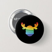 レインボーシカLGBT 缶バッジ (正面&裏面)