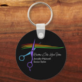 レインボーシザーズ美容師シックサロンマーケティング キーホルダー (裏面)