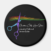 レインボーシザーズ美容師シックサロンマーケティング マグネット (正面)