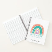 レインボーシックモダンの上カラフルか ノートブック (内部)