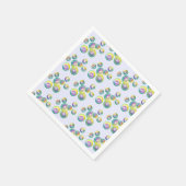 レインボーシャボン玉夏期おもしろい スタンダードカクテルナプキン (角)