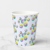 レインボーシャボン玉夏期おもしろい 紙コップ (裏面)