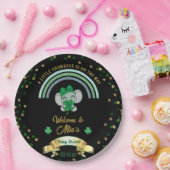 レインボーシャムロックエレファントセントパトリック赤ちゃんシャワーP ペーパープレート (パーティー)