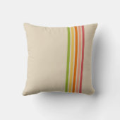 レインボーシャーベストライプのットヴィンテージスタイル クッション (裏面)