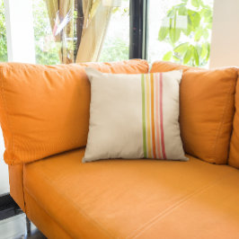 レインボーシャーベストライプのットヴィンテージスタイル クッション