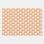 レインボーシャーベットアイスクリームシャーベットデザートスクープ ラッピングペーパーシート (正面3)