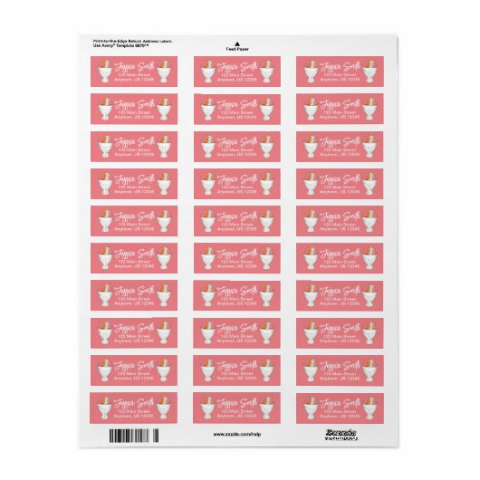 レインボーシャーベットアイスクリームシャーベットデザートスクープ ラベル (フルシート)