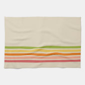 レインボーシャーベットヴィンテージストライプの- キッチンタオル (横)