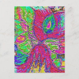 レインボーシャーベット箔付きポストカード ポストカード