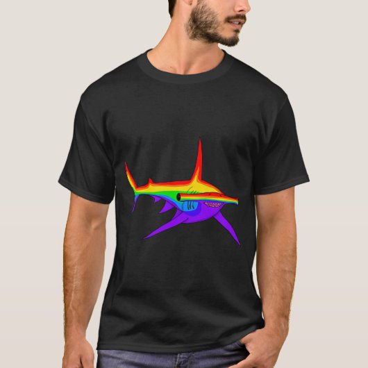 レインボーシュモクザメ Tシャツ (正面)