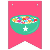 レインボーシリアル誕生日パーティー バンティングフラッグ (第2の旗)