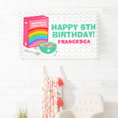 レインボーシリアル誕生日パーティー 横断幕 (インサイチュ)