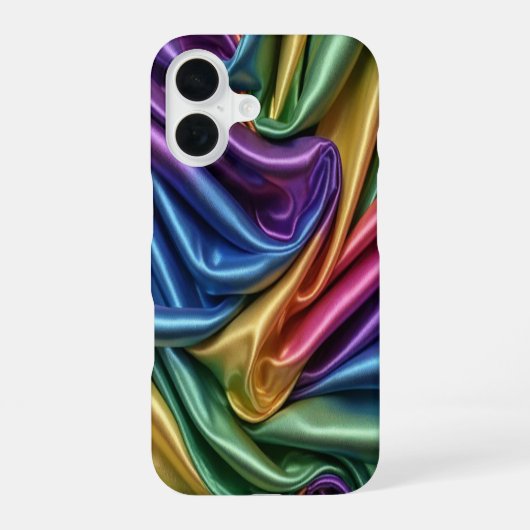 レインボーシルク – iPhone 16ケース (裏面)