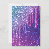 レインボーシルバードレスグリッタードリップスSweet sixteen 招待状 (裏面)