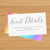 レインボーシンプルフェードゲイ結婚のLGBTイベント詳細 エンクロージャーカード