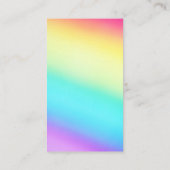 レインボーシンプルフェードゲイ結婚のLGBTイベント詳細 エンクロージャーカード (裏面)