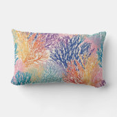 レインボーシーファンガーデン – 装飾用クッション ランバークッション (裏面)