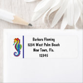 レインボーシーホース差出人住所 ラベル (インサイチュ)