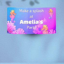 レインボーシーホース誕生日パーティー 横断幕