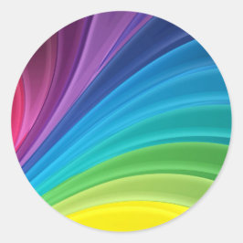 レインボーシール封筒用シール結婚式の引き出物ラベル ラウンドシール