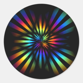 レインボーシール封筒用シール結婚式の引き出物ラベル ラウンドシール