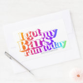 レインボーシール得シート – 私のバー走 長方形シール (封筒)