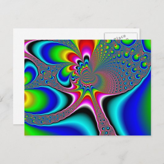 レインボージェネレータ – フラクタル ポストカード (正面/裏面)