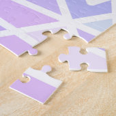 レインボージオメトリック挑戦的ジグソーパズル ジグソーパズル (側面)