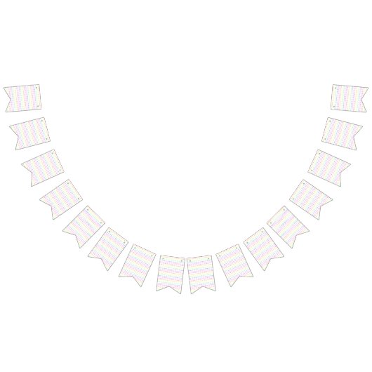 レインボージオメトリック バンティングフラッグ (全)