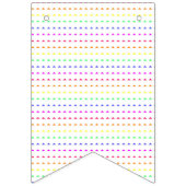 レインボージオメトリック バンティングフラッグ (第1の旗)