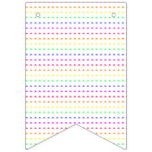 レインボージオメトリック バンティングフラッグ (第3の旗)