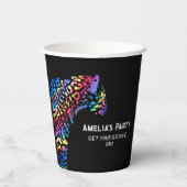 レインボージャガーパーソナライズされたパーティー 紙コップ (裏面)