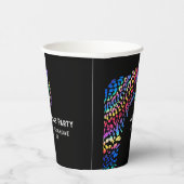 レインボージャガーパーソナライズされたパーティー 紙コップ (右)