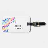 レインボージャガーパーソナライズされた ラゲッジタグ (正面横)