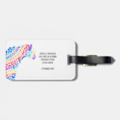 レインボージャガーパーソナライズされた ラゲッジタグ (裏面横)