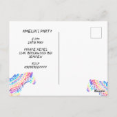 レインボージャガーパーティの招待状 ポストカード (裏面)