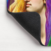 レインボージャムマンオブオールラブアートファンタジー マウスパッド (コーナー)