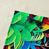 レインボージャングル：ヴィヴィヴィッドドリーム ビーチタオル (インサイチュ)